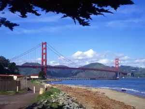 Panorama of Golden Gate Bridge