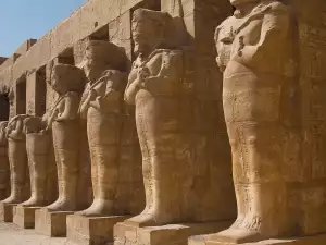 Statues in Karnak near Luxor