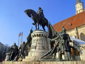 Statue in Cluj Napoca, Romania