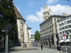 Streen in Zurich and Grossmünster