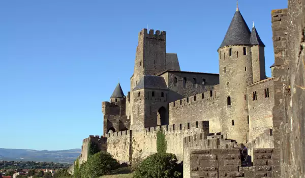Carcassonne castle walls