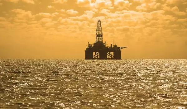 Oil Platform in Caspean Sea