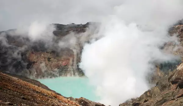 Aso National Park in Kyushu, Japan