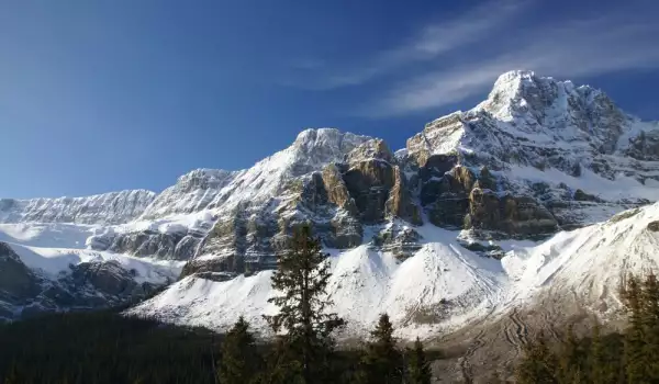 Crowfoot Mountain and Glacier