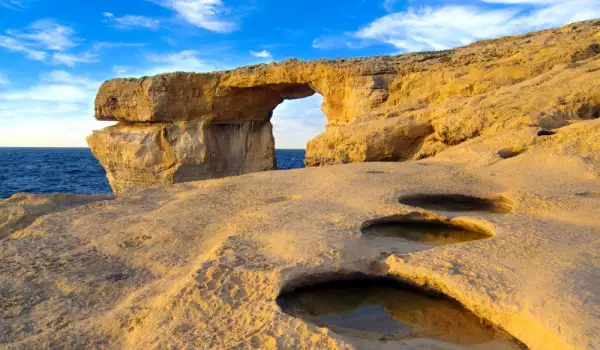 Arch on Gozo in Malta