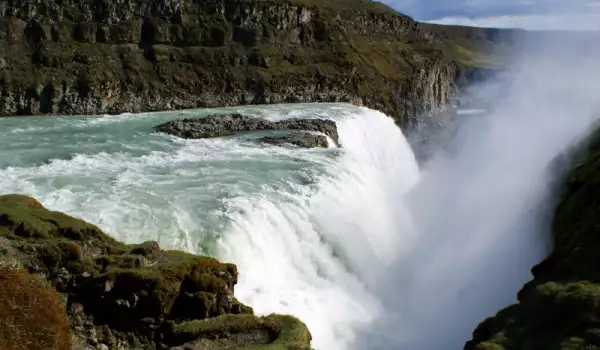 Gullfoss Waterfall - The golden waterfall