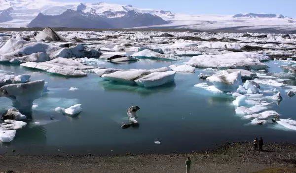 Glacier lake Jokulsarlon in Iceland