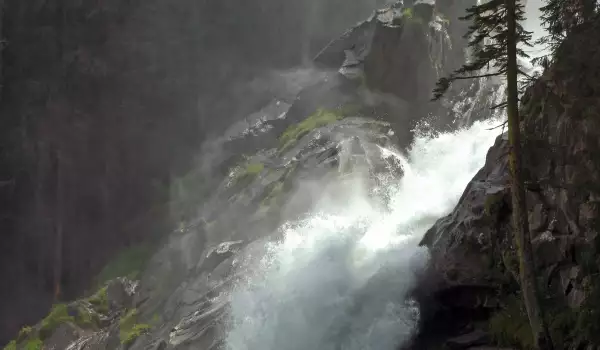 Krimml Waterfall in Hohe Tauern National Park