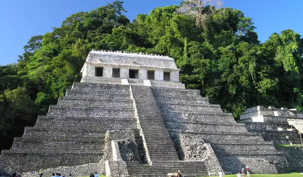 Palenque pyramid in Mexico