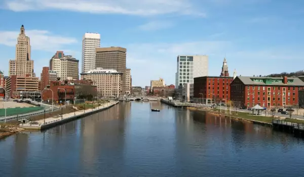 Providence city and river