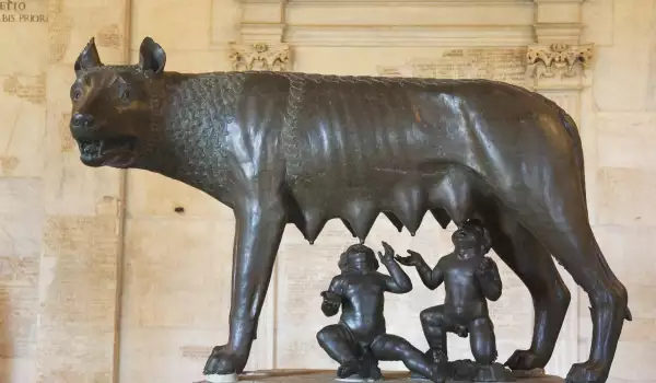 Romulus and Remus in Rome