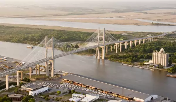 Suspension Bridge in Savannah, Georgia