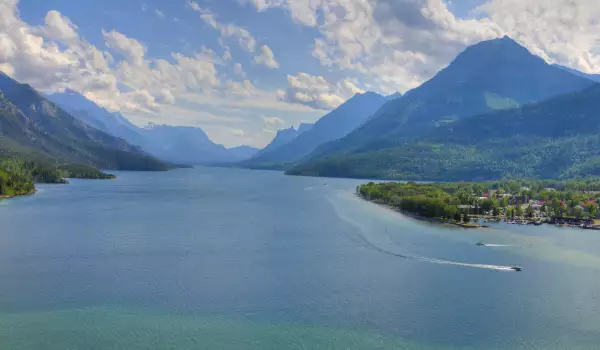 Waterton Lakes in Waterton National Park, Canada
